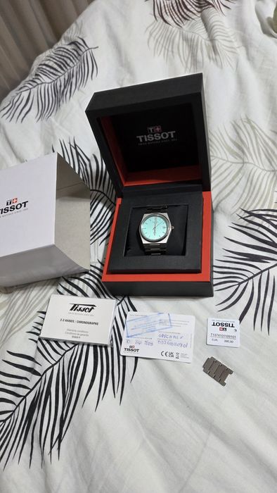 Vand ceas Tissot  Prx cadran Tiffany Blue