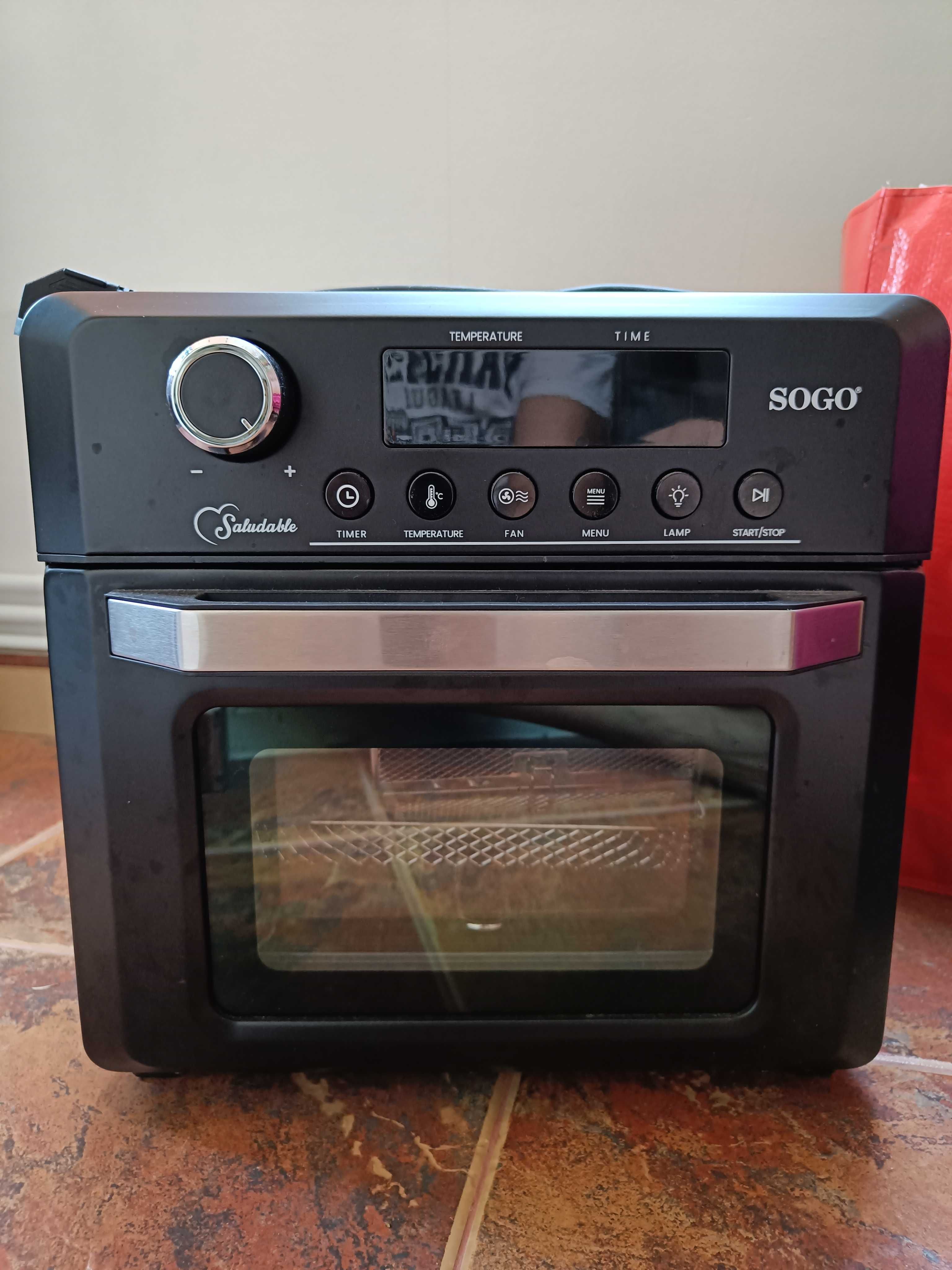 AirFryer 4in1 SOGO 1500W cuptor-friteuza-rotisor-deshidrator 8programe