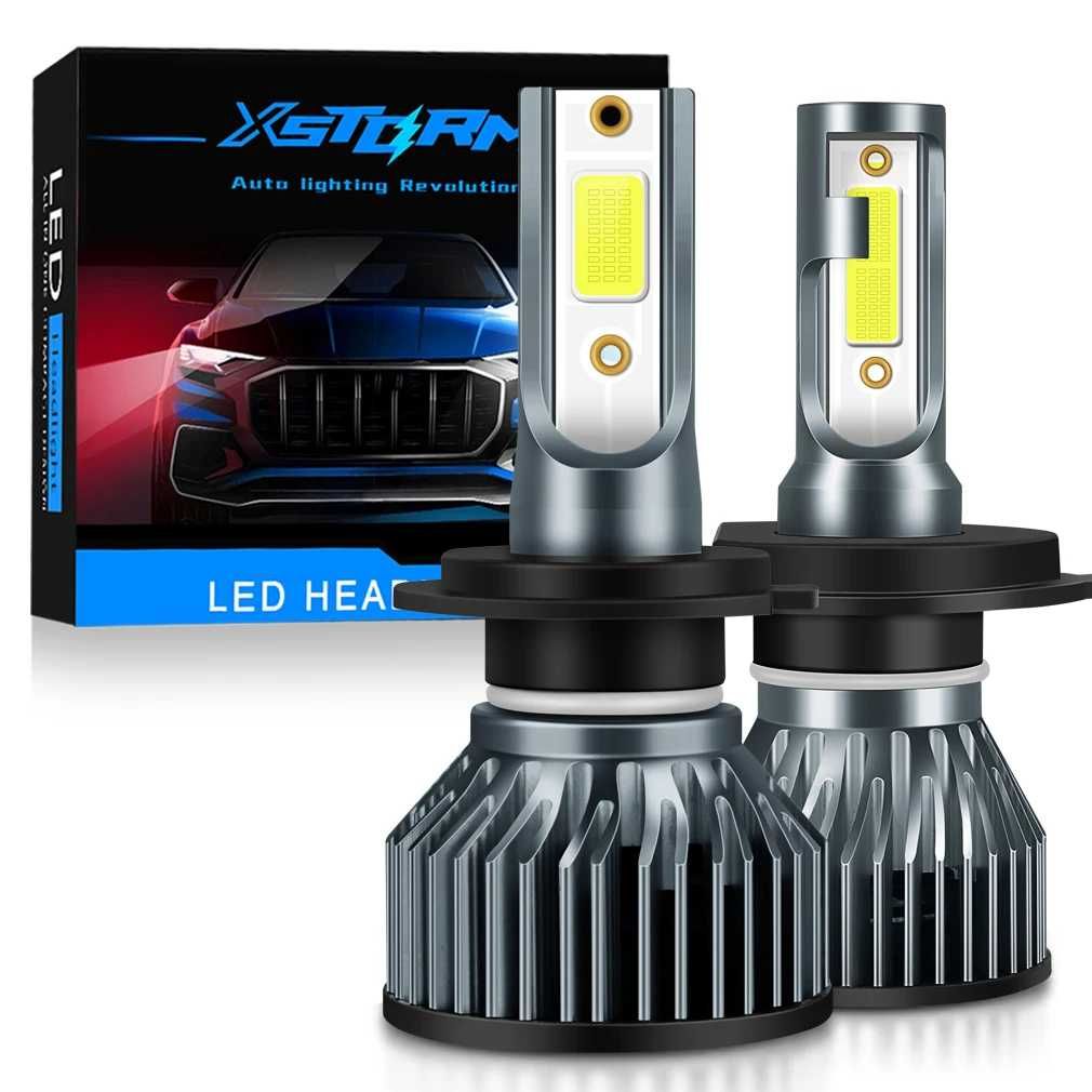 H7 Kit Becuri Led - 160W - 6000K - Xenon  - Noi - garantie