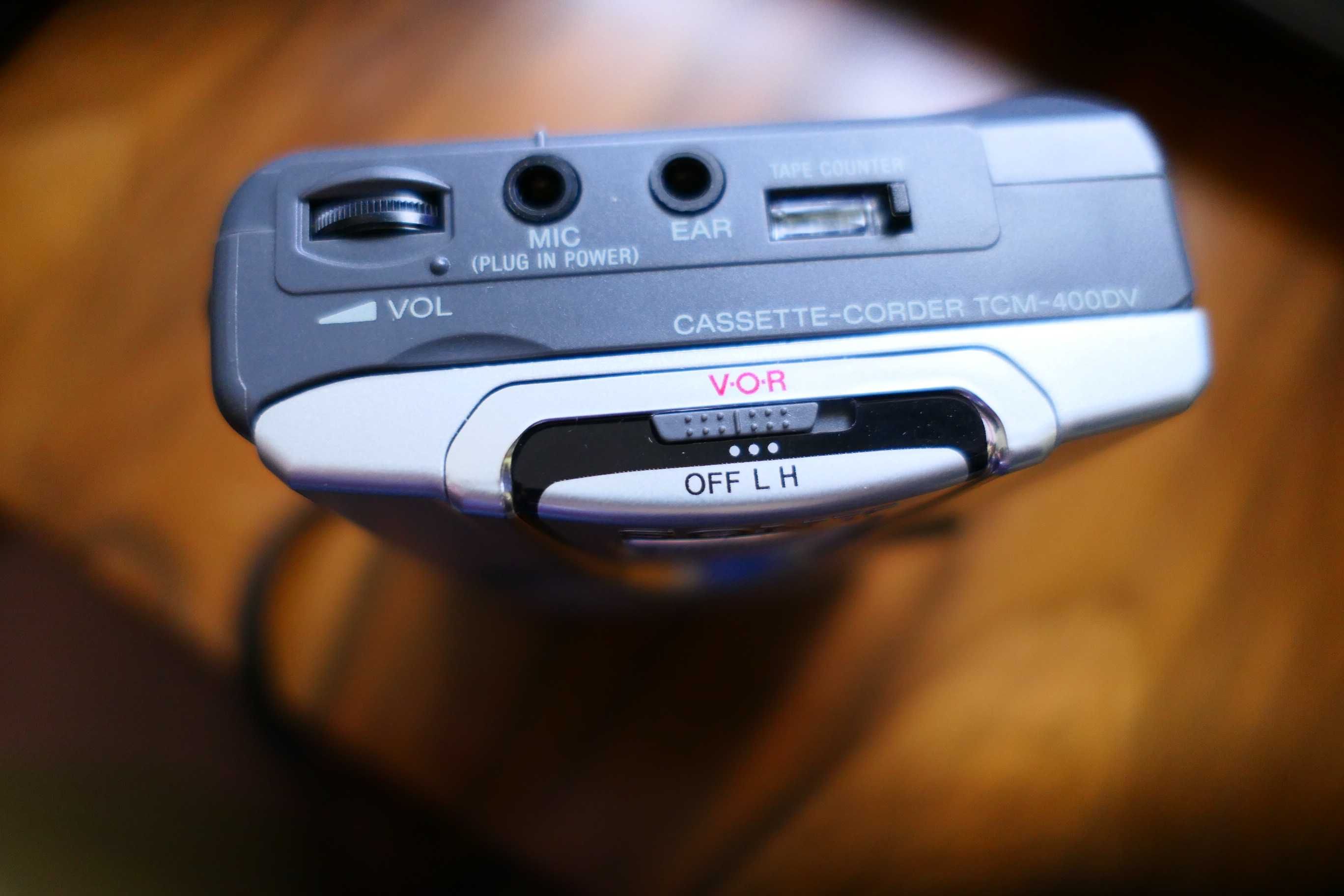 Sony TCM-400DV Pressman Standard Cassette Recorder Walkman Reportofon