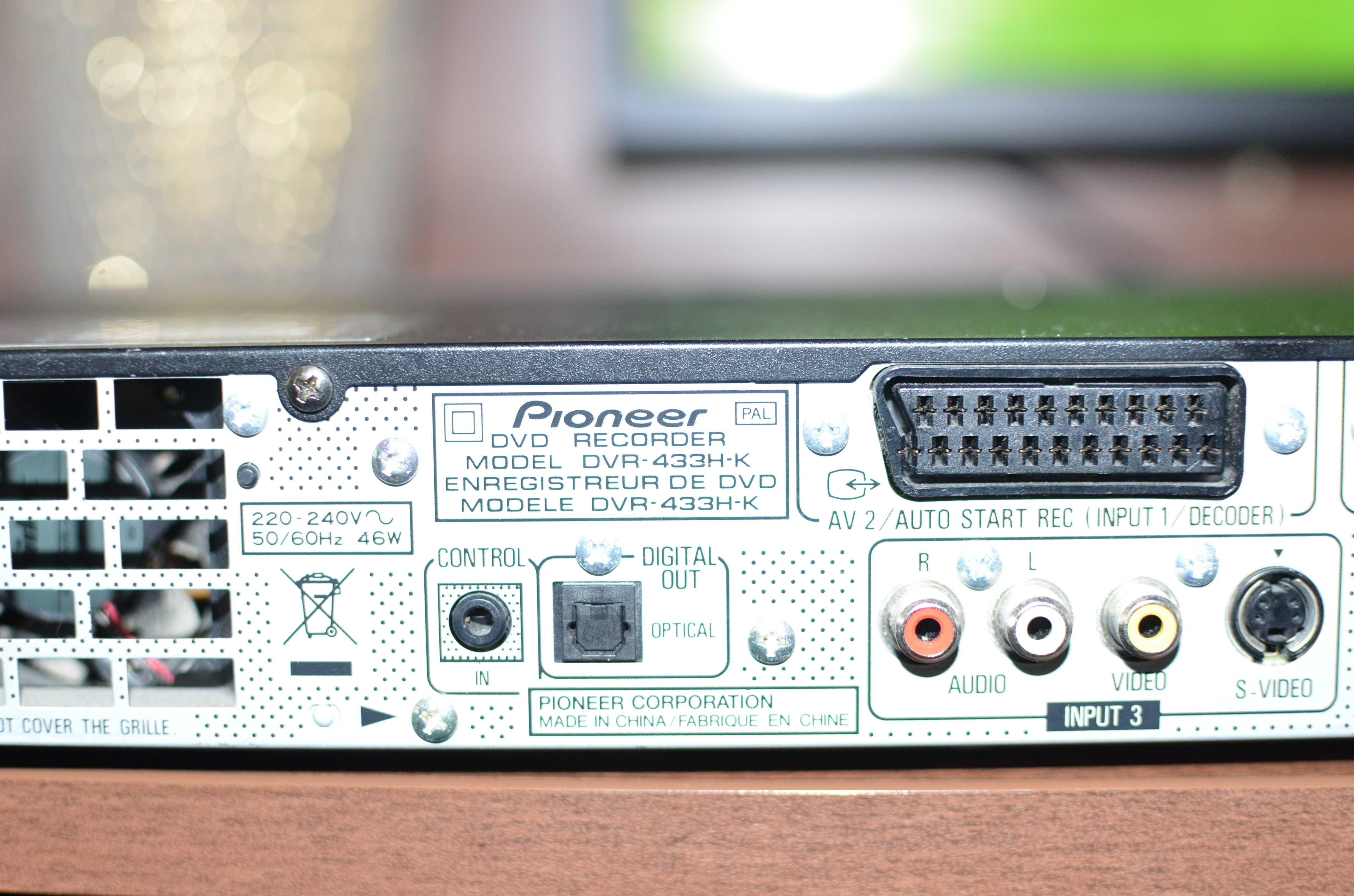 DVD recorder + hdd Pioneer DVR433H