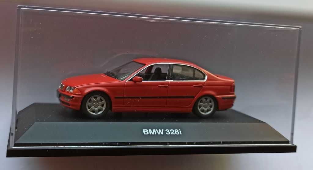 Macheta BMW 328i E46 Sedan 4 usi rosu - Schuco 1/43