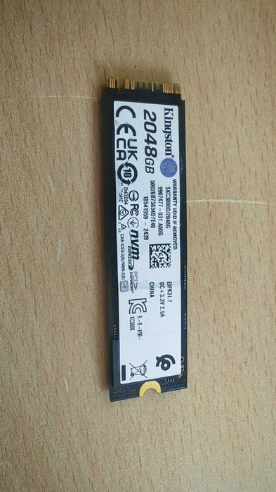 SSD Kingston KC3000 2TB M.2 2280 NVMe PCIe Gen 4.0