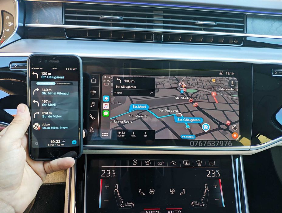 Apple Carplay iPhone Android Auto Waze Audi A1,A6,A7,A8,Q3,Q7,Q8