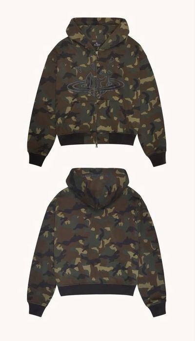 Broken Planet Camo Zip-Up Size S