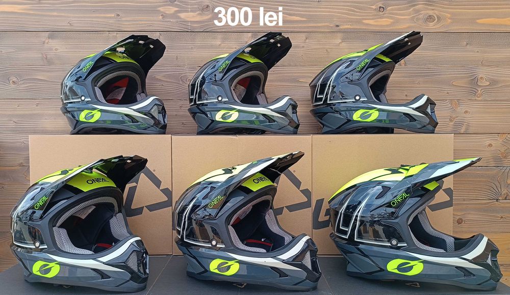 Casti fullface second hand bicicleta Oneal BackFlip, Sonus Solid negru