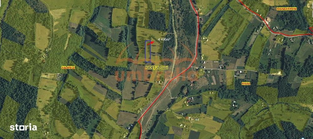 Teren de vanzare intravilan Calatele, jud. Cluj 4.496m²