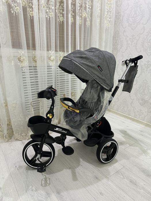 Детский трехколёсный трицикл (велоколяска) Skullmax.