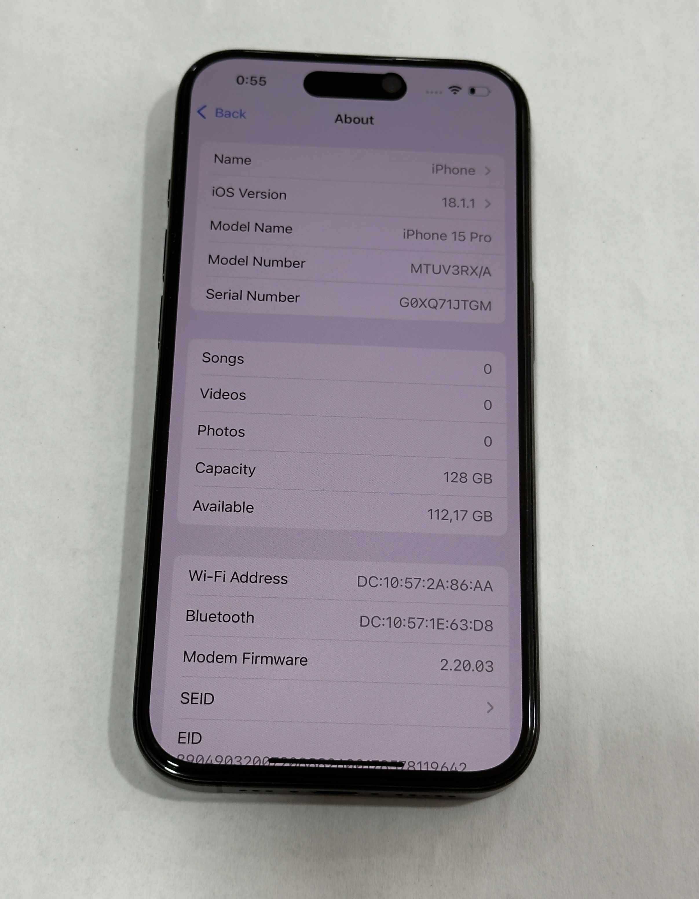 Apple iPhone 15 Pro 128/6GB black