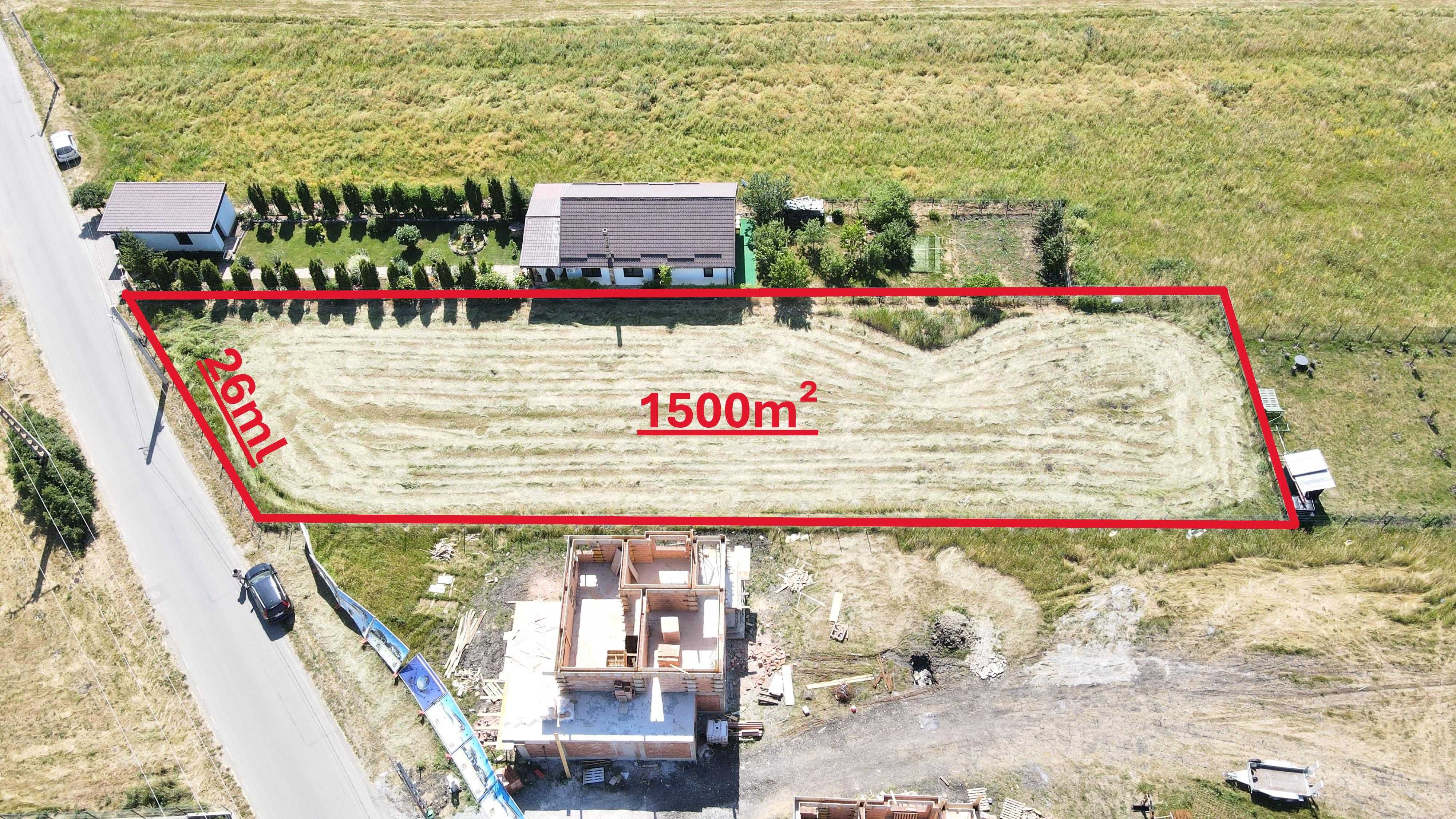 Teren intravilan – 1500 m² – JUCU DE MIJLOC