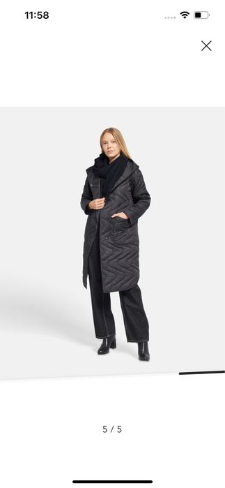 Черно дамско шушляково дълго яке с качулка sOliver black Label