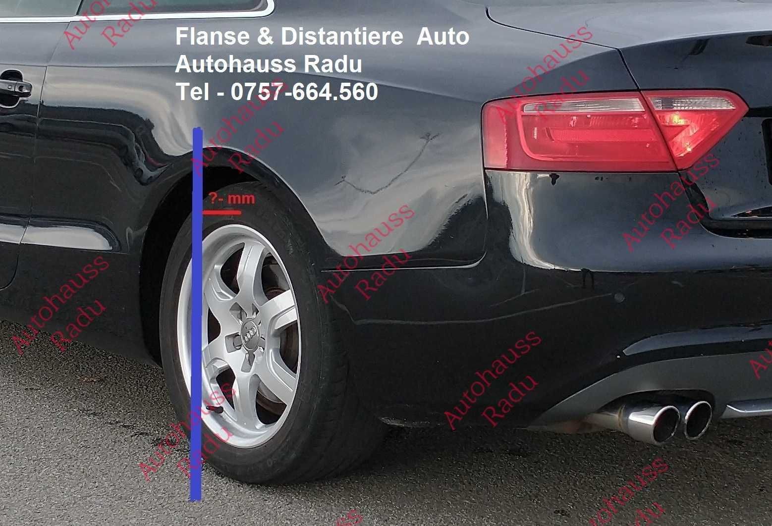 Flanse cu prindere dubla 25mm  AUDI 5x112 CB 66.5