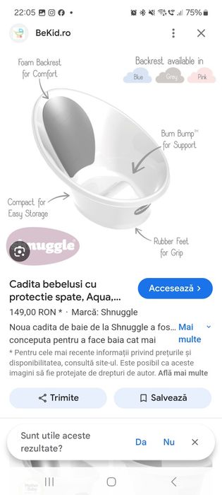 cadita Shnuggle nounascut