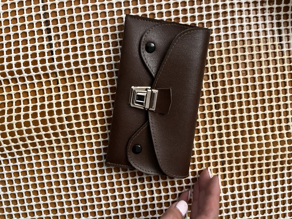 Пенсионерски кожени протмонета кафяви