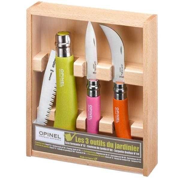 Градинарски комплект ножове Опинел Opinel Франция