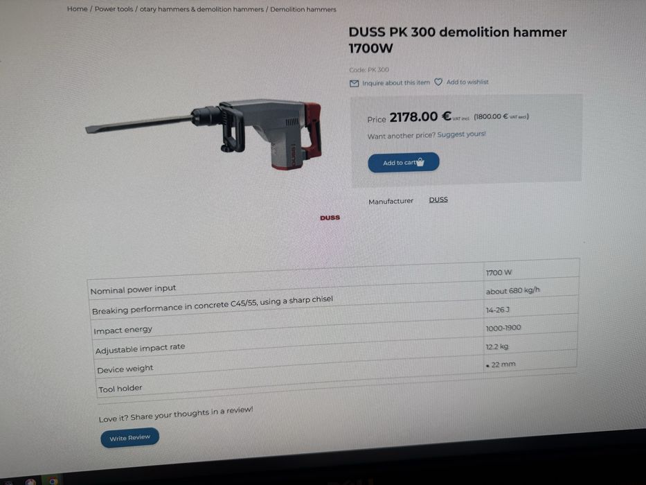 duss pk300 demolator