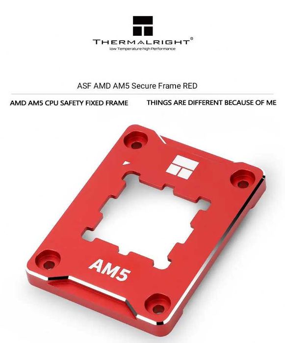 Contact Frame AMD RYZEN AM5 Thermalright V2 RED/BLACK Secure Frame