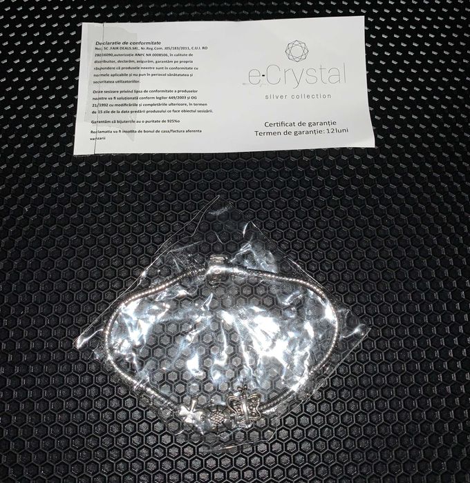 Bratara argint 925 tip Pandora, Pandative Argint