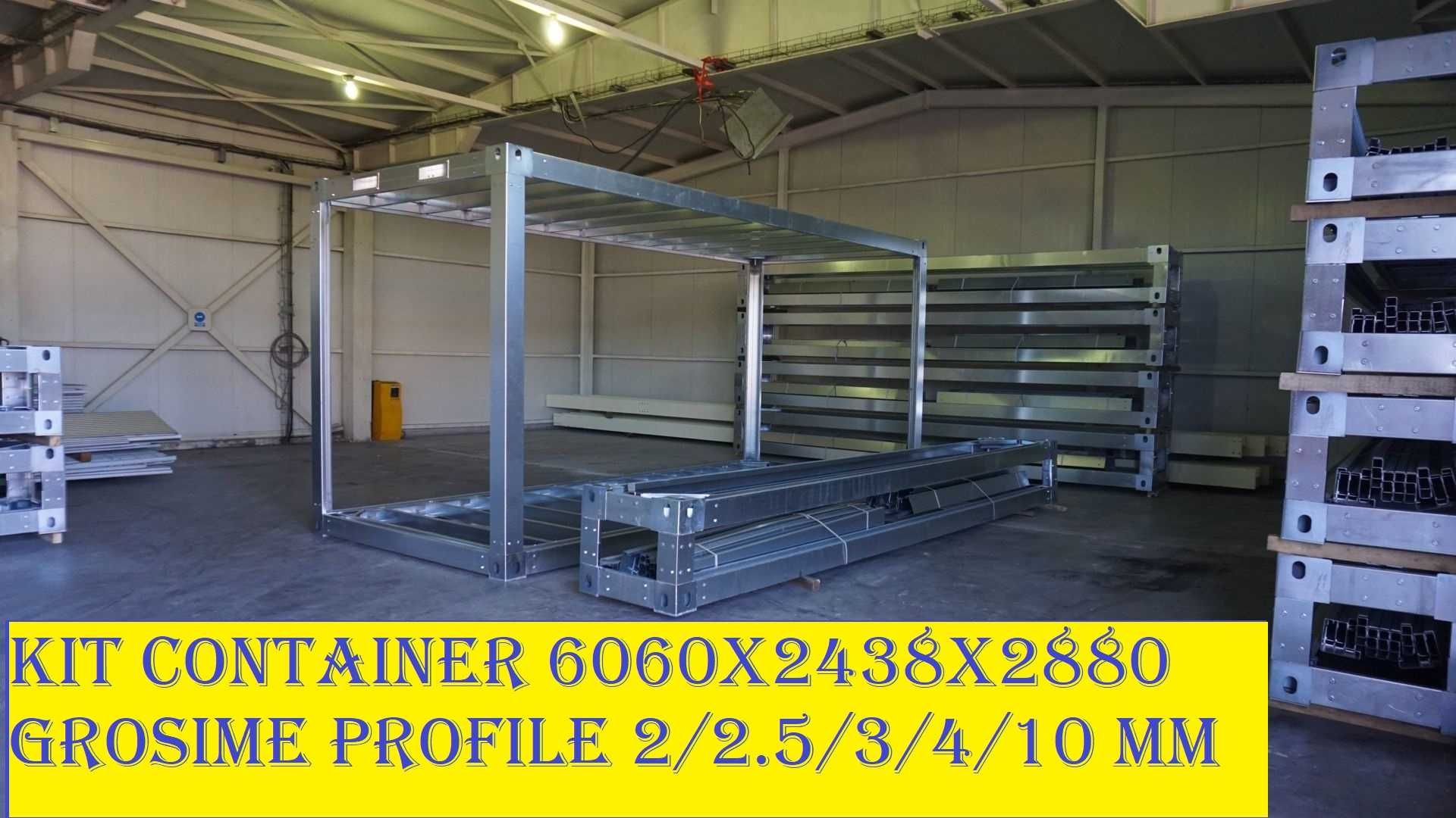 Container metalic 6000x2450x2880 Pret de producator/Stalpi de 3 mm