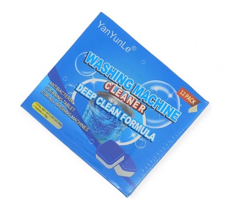 Антибактериални таблетки за почистване на пералня 12 броя