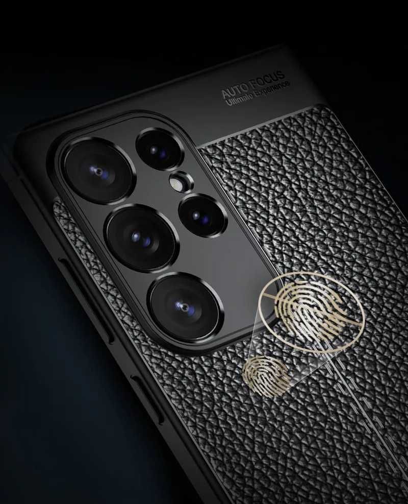 Samsung Galaxy S24 Ultra - Луксозен Кожен Кейс Гръб AF