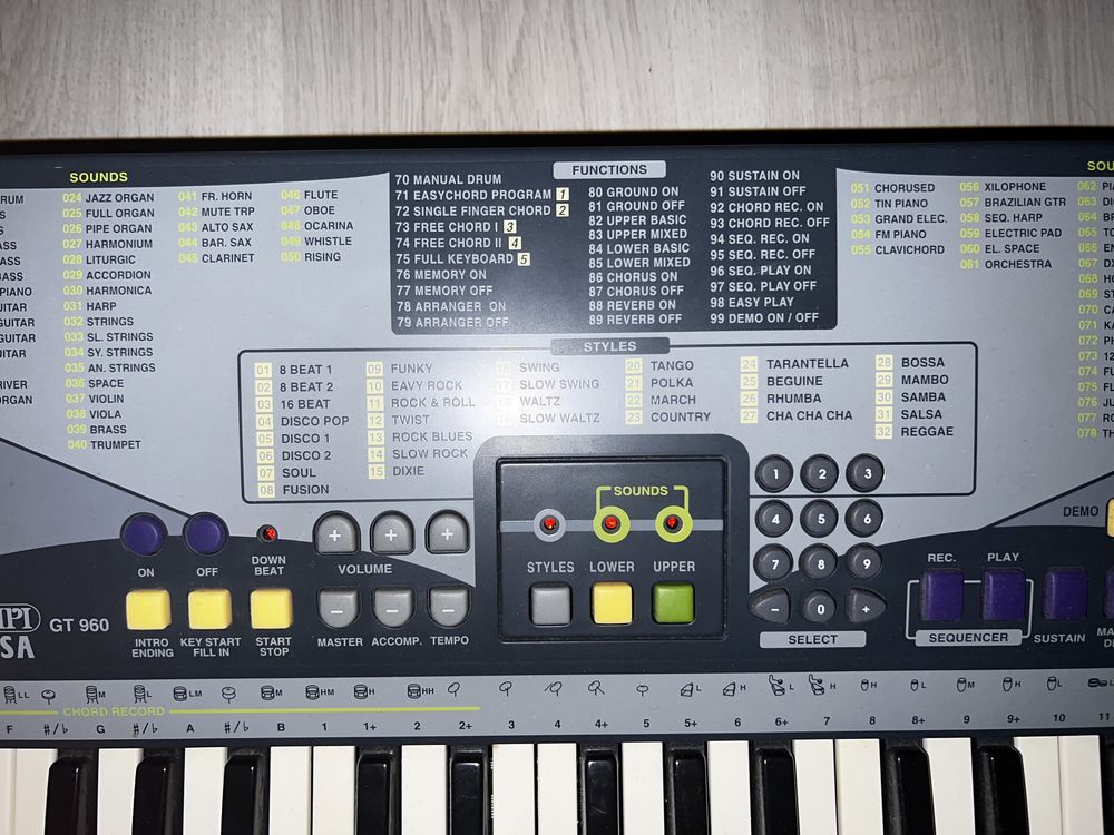 Pianina electrica Bontempi GT960