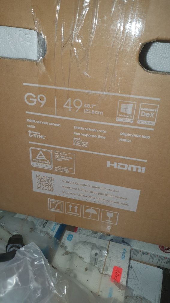 Гейминг монитор SAMSUNG  , 49 инча , 5К ,НОВ, извит R1000