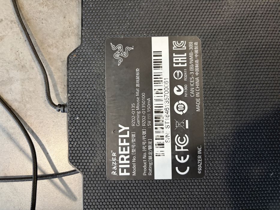 Коврик для мыши Razer Firefly RZ02-0135