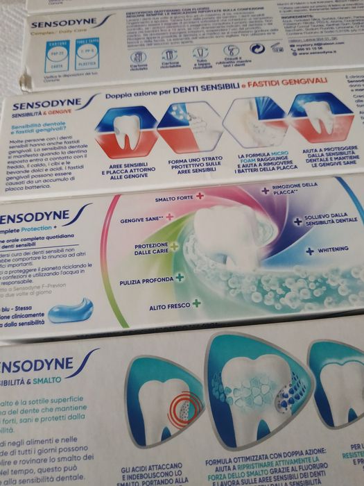 Pastă de dinți Sensodyne.