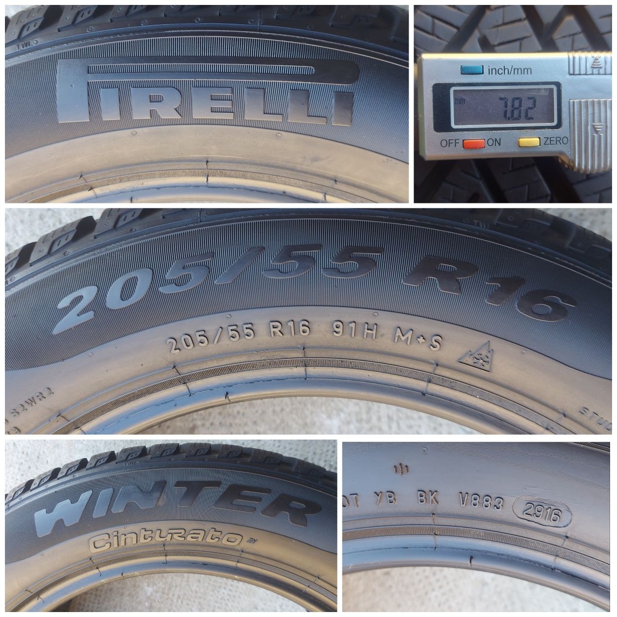 O bucată 205/55 R16 M+S iarnă - una Fulda Pirelli