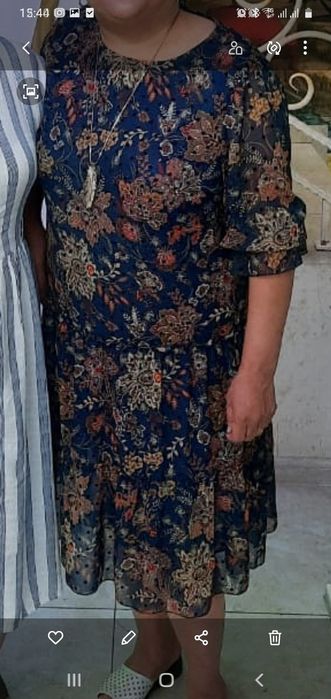 Продам белорусский шифон платье одевала пару размер 52,54