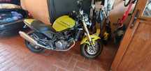 Cagiva Raptor 650 galben 2001 cadru MVAugusta motor V2  Suzuki SV 75cp