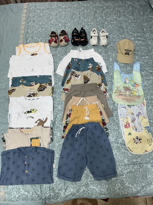 Arzon bervoraman 1 yowdan 2 yoshgacha detskiy kiyim va oyoq kiyimlar