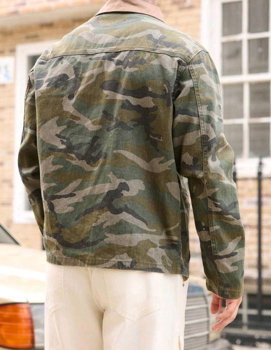 Нови мъжки военни камуфлажни дънкови деним памук якета Хл
