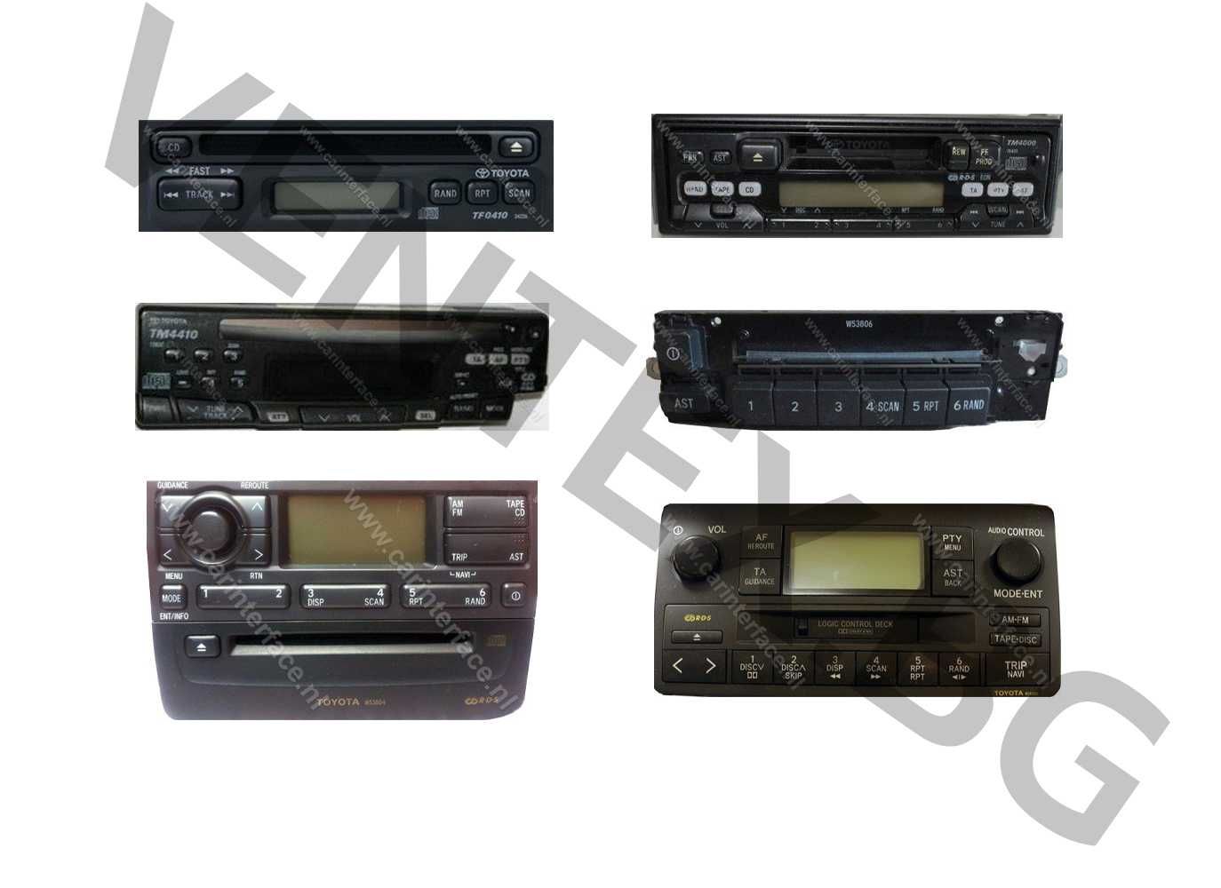 WEFA Дигитален чейнджър за Toyota от 1994 до 2005 + Bluetooth USB AUX