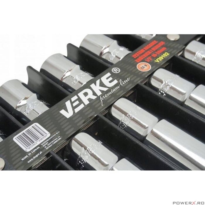 Set 12 chei tubulare 10-24mm, 1/2, Verke