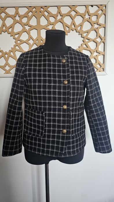 Стильный жакет в клетку — размер M-L(44-46), как новый