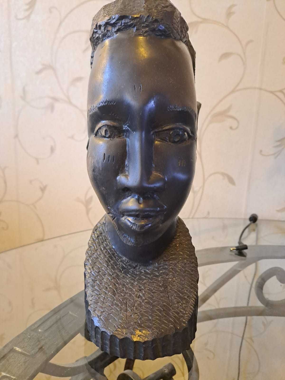 Statueta africana abanos(bust sau cap)