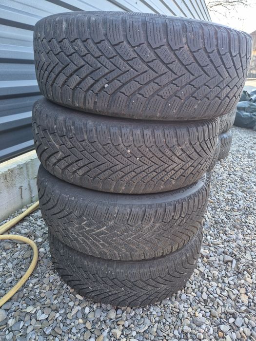 Vând jante+cauciucuri de Ford Focus,Fusion 185/55/15 M+S imp Germania