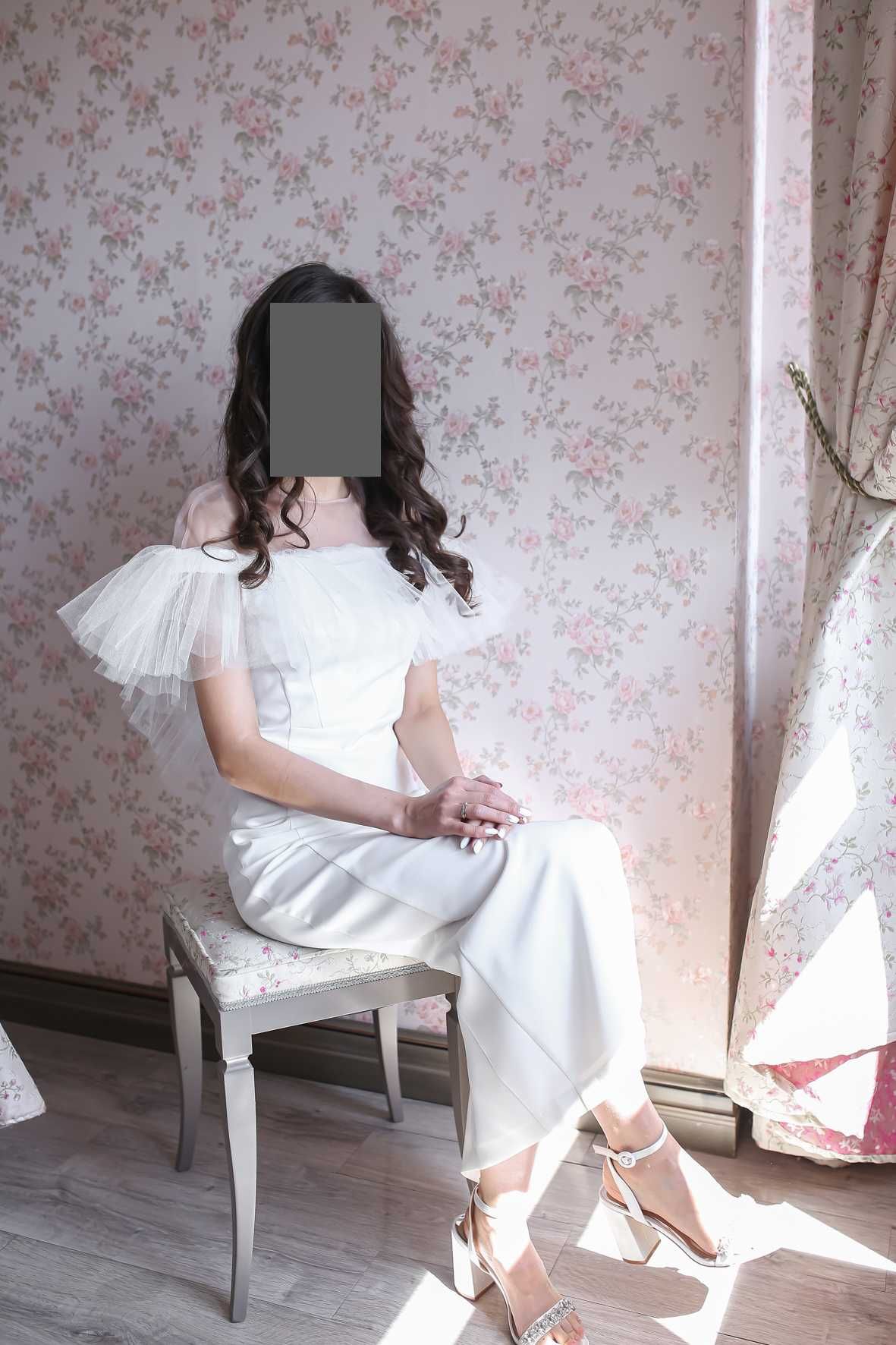 Белое дизайнерское платье White Party/Узату/Свадьба LN Fashion