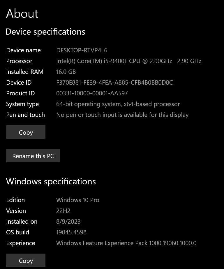 Геймърски компютър / RADEON RX580 SERIES 8192MB / Intel Core i5-9400F
