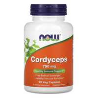 Кордицепс, 750 мг, 90 вегетар.капсул Cordyceps NOW Foods