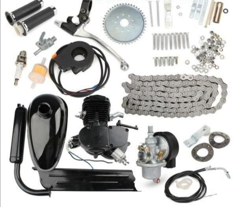 Велодвигател ДВИГАТЕЛ за Колело Бензин. 80 кубика ТАЙГА