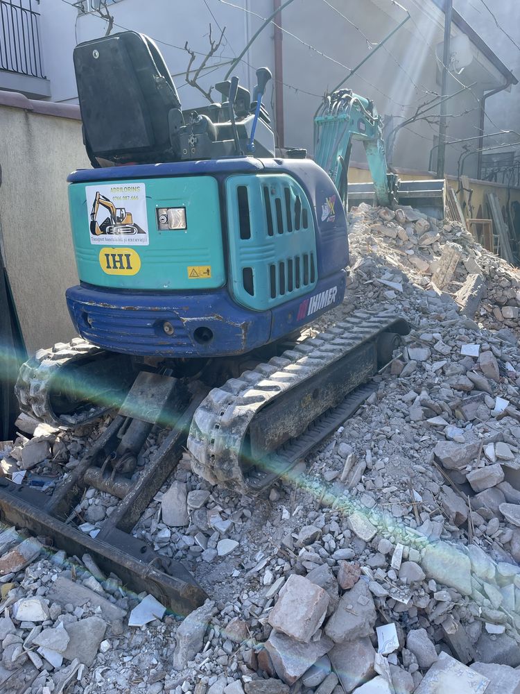 Nisip Balastru Piatra Pamant, moluz, transport basculabil excavator