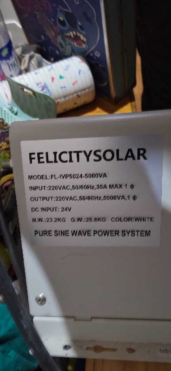 Инвертор Felicity 5000W 24VDC