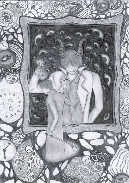 Desenez orce personaj anime/manga în creion sau cerneală neagră
