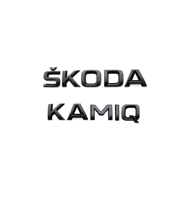 Set embleme SKODA KAMIQ  emblema stema sigla sticker inscriptii litere