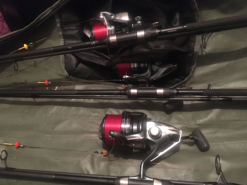 Продавам шаранджийски въдици комплект