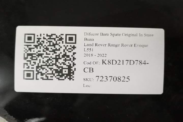 Difuzor Bara Spate Original In Stare Buna  Land Rover  Range Rover Evo