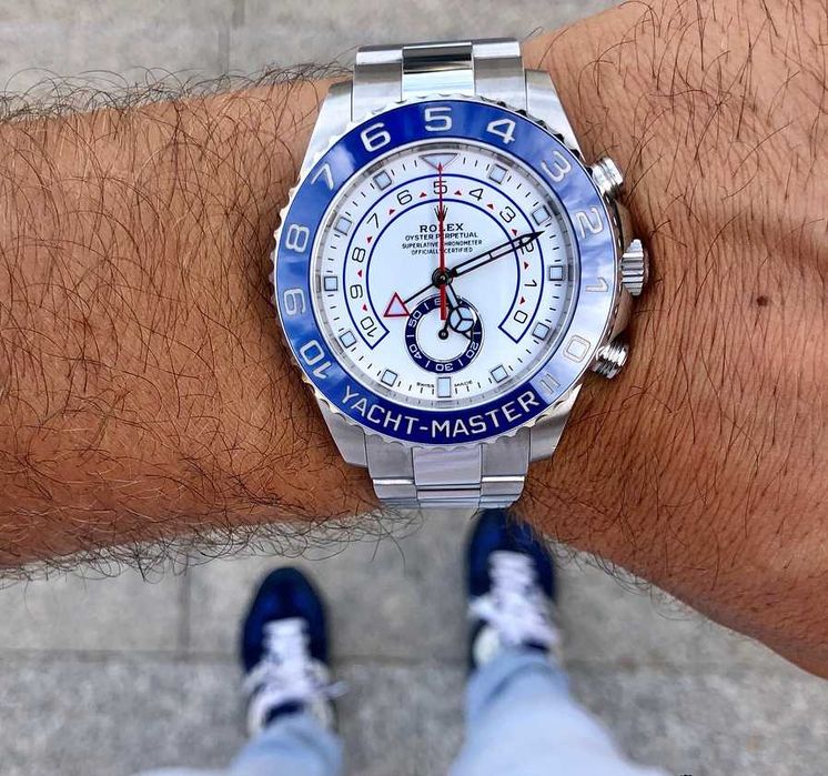rolex yacht-master 2 silver 44mm
